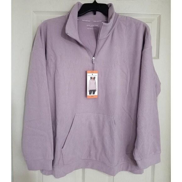 Marc New York Ribbed 1/4 Zip Pullover Womens Size XXL - Picture 1 of 5